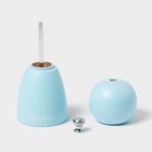 Мельница для специй Доляна «Облако», 30 мл, 13.2 см, голубая - Фото 4