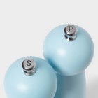 Набор мельниц для специй Доляна «Облако», 2 шт., 27 см, голубой - Фото 3