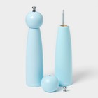 Набор мельниц для специй Доляна «Облако», 2 шт., 27 см, голубой - Фото 5