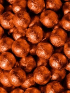 Фольга для конфет 10×10 см 100 шт., оранжевая 10519016