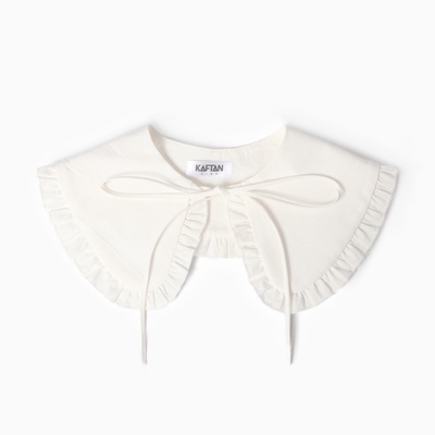 Воротник для девочки KAFTAN с рюшей, белый