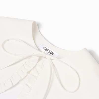 Воротник для девочки KAFTAN с рюшей, белый