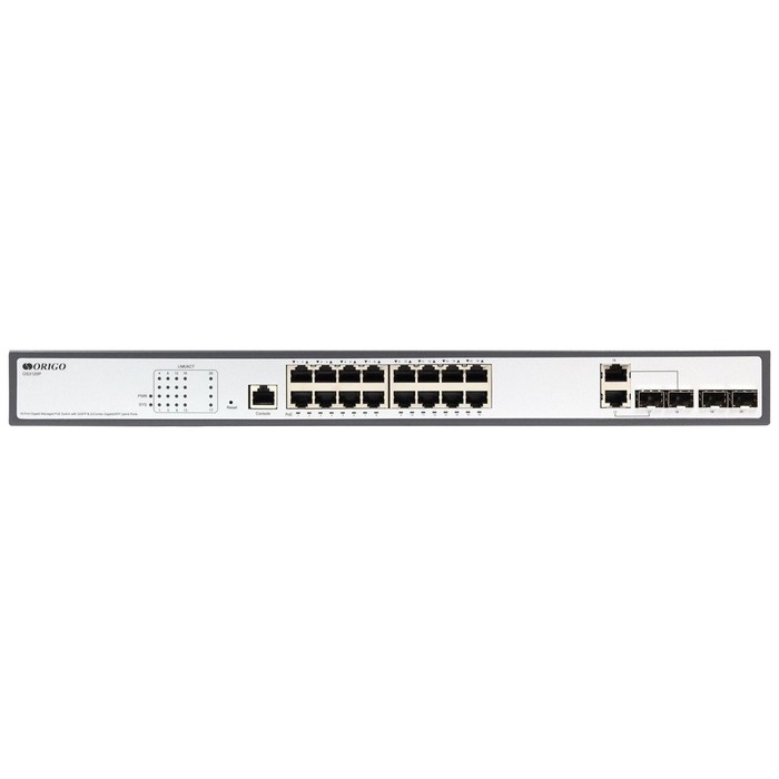 Коммутатор Origo OS3120P/250W OS3120P/250W/A1A (L2) 20x1Гбит/с 2SFP 16PoE+ 250W управляемый   107892 - Фото 1