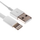 Кабель ELTRONIC, Lightning - USB, 2.4 А, 1 метр, белый - Фото 1