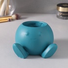 Предмет интерьера "Шар с ногами" 7*10,9см голубой - фото 26362273