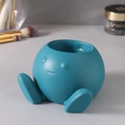 Предмет интерьера "Шар с ногами" 7*10,9см голубой - фото 26393663