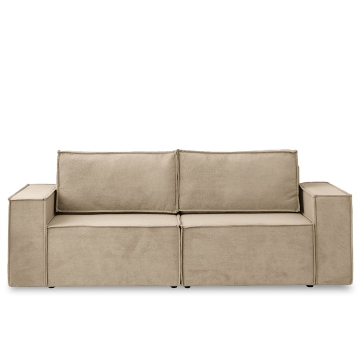 Диван – кровать «Виго», механизм еврокнижка, НПБ, велюр, цвет бежевый - Фото 1