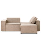 Диван – кровать «Виго», механизм еврокнижка, НПБ, велюр, цвет бежевый - Фото 2