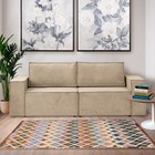 Диван – кровать «Виго», механизм еврокнижка, НПБ, велюр, цвет бежевый - Фото 5