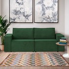 Диван – кровать «Виго», механизм еврокнижка, НПБ, велюр, цвет зелёный - Фото 5