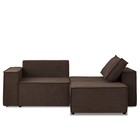 Диван – кровать «Виго», механизм еврокнижка, НПБ, велюр, цвет коричневый - Фото 2