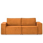 Диван – кровать «Виго», механизм еврокнижка, НПБ, велюр, цвет оранжевый - Фото 1