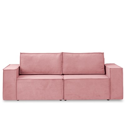 Диван – кровать «Виго», механизм еврокнижка, НПБ, велюр, цвет розовый