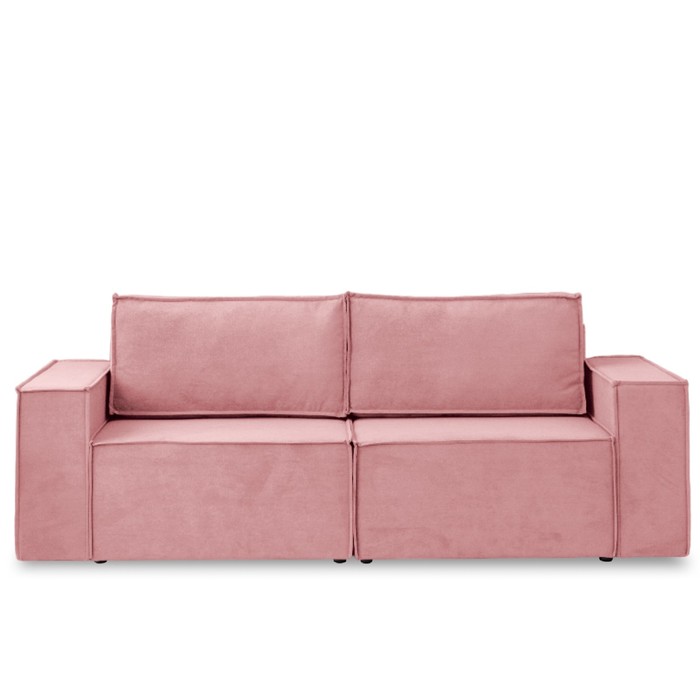 Диван – кровать «Виго», механизм еврокнижка, НПБ, велюр, цвет розовый - Фото 1