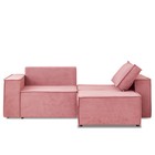 Диван – кровать «Виго», механизм еврокнижка, НПБ, велюр, цвет розовый - Фото 2