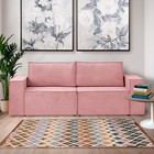 Диван – кровать «Виго», механизм еврокнижка, НПБ, велюр, цвет розовый - Фото 5