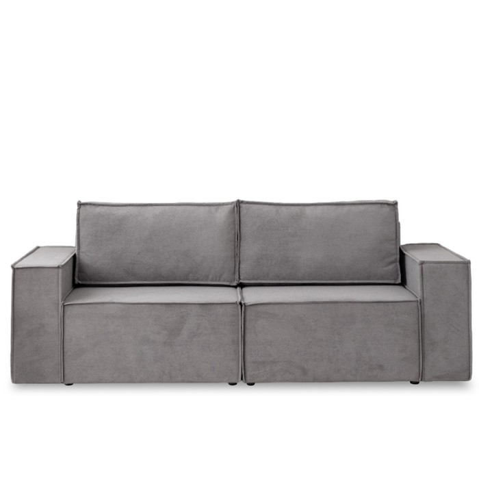 Диван – кровать «Виго», механизм еврокнижка, НПБ, велюр, цвет серый - Фото 1
