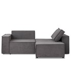 Диван – кровать «Виго», механизм еврокнижка, НПБ, велюр, цвет серый - Фото 2