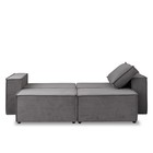 Диван трансформер «Виго», механизм еврокнижка, НПБ, велюр, цвет серый - фото 14597729