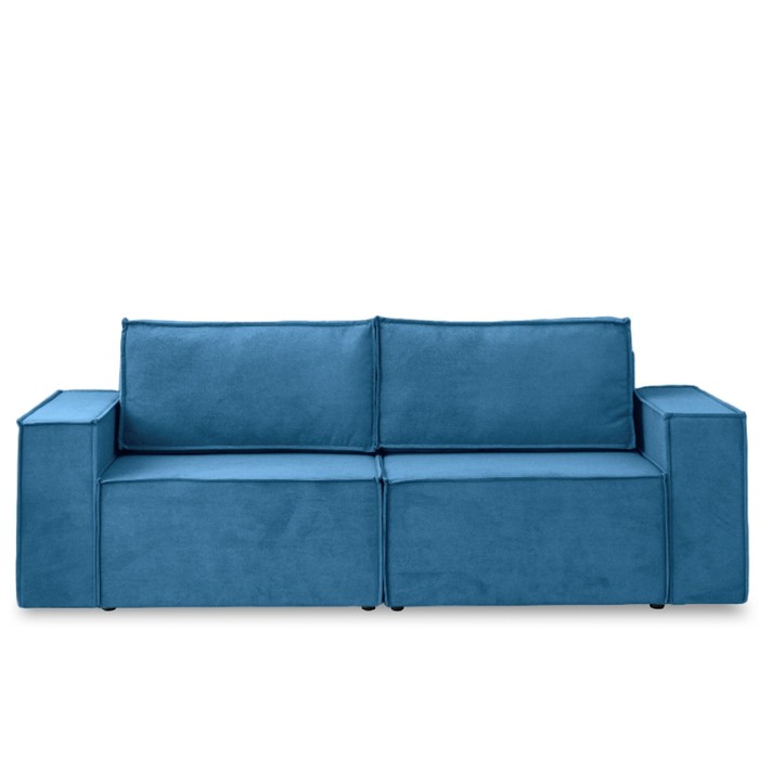 Диван – кровать «Виго», механизм еврокнижка, НПБ, велюр, цвет синий - Фото 1
