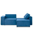 Диван – кровать «Виго», механизм еврокнижка, НПБ, велюр, цвет синий - Фото 2