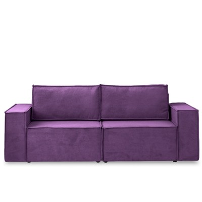 Диван – кровать «Виго», механизм еврокнижка, НПБ, велюр, цвет фиолетовый