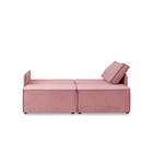 Диван – кровать «Виго 2», механизм еврокнижка, НПБ, велюр, цвет розовый - Фото 4