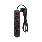 Удлинитель STANDARD 3 гнезда, 1,5м, 3х1,0мм², с/з, с выключателем, 2 USB, черный REXANT - фото 51682361