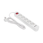 Удлинитель STANDARD 5 гнезд, 3м, 3х1,0мм², с/з, с выключателем, 2 USB, белый REXANT - фото 51682505 Удлинитель STANDARD 5 гнезд, 3м, 3х1,0мм², с/з, с выключателем, 2 USB, белый REXANT - фото 51682505