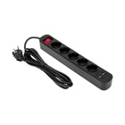 Удлинитель STANDARD 5 гнезд, 3м, 3х1,0мм², с/з, с выключателем, 2 USB, черный REXANT - фото 51682512