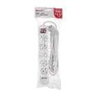 Удлинитель STANDARD 5 гнезд, 5м, 3х1,0мм², с/з, с выключателем, 2 USB, белый REXANT - фото 51682541