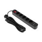Удлинитель STANDARD 5 гнезд, 5м, 3х1,0мм², с/з, с выключателем, 2 USB, черный REXANT - фото 51682543 Удлинитель STANDARD 5 гнезд, 5м, 3х1,0мм², с/з, с выключателем, 2 USB, черный REXANT - фото 51682543