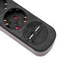 Удлинитель STANDARD 5 гнезд, 5м, 3х1,0мм², с/з, с выключателем, 2 USB, черный REXANT - фото 51682544 Удлинитель STANDARD 5 гнезд, 5м, 3х1,0мм², с/з, с выключателем, 2 USB, черный REXANT - фото 51682544