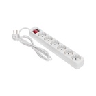 Удлинитель STANDARD 6 гнезд, 1,5м, 3х1,0мм², с/з, с выключателем, белый REXANT - фото 51682561 Удлинитель STANDARD 6 гнезд, 1,5м, 3х1,0мм², с/з, с выключателем, белый REXANT - фото 51682561