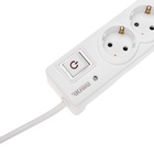 Фильтр сетевой 5 гнезд, 3м, 3х1,5мм², с автовыкл, 2 USB, белый KRANZ - фото 51682727