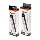 Фильтр сетевой 5 гнезд, 3м, 3х1,5мм², с автовыкл, 2 USB, белый KRANZ - фото 51682730