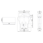 Выключатель клавишный 250V 15А (3с) ON-OFF красный с подсветкой (RWB-413, SC-788) REXANT - Фото 2