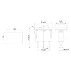 Выключатель клавишный 250V 6А (3с) ON-OFF зеленый с подсветкой Mini (RWB-206, SC-768) REXANT - Фото 2