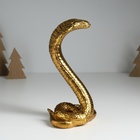 Фигурка полистоун «Египетская кобра», под золото, 10.5×8.7×19 см - фото 26035976