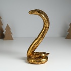 Фигурка полистоун «Египетская кобра», под золото, 10.5×8.7×19 см - фото 26035977