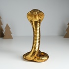 Фигурка полистоун «Египетская кобра», под золото, 10.5×8.7×19 см - фото 26035979
