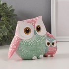 Фигурка полистоун «Цветной филин с птенцом», узоры, 15.2×6×11 см - Фото 2