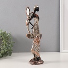 Фигурка полистоун «Африканка с цветком у дерева с зеркальными листьями», 13×9×32 см - Фото 2