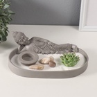 Японский сад камней настольный «Дзен. Статуя лежащего Будды», с набором аксессуаров, 25×15.5×8 см - Фото 2