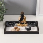 Японский сад камней настольный «Дзен. Будда в золотой тоге», с набором аксессуаров, 22×13×10.2 см - Фото 2