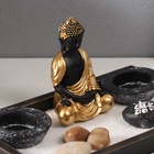 Японский сад камней настольный «Дзен. Будда в золотой тоге», с набором аксессуаров, 22×13×10.2 см - Фото 3