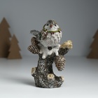 Фигурка полистоун «Воробышек в венке с ягодками и шишками на дереве», 10.5×7×13.5 см - Фото 1