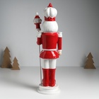 Фигурка полистоун «Щелкунчик в красно-белом мундире, с пикой», 11×11.5×36.5 см - Фото 5