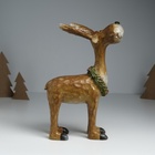 Фигурка полистоун «Важный лось в еловом венке с ягодками», 16.5×10×25 см - Фото 5