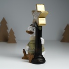 Фигурка светящаяся полистоун «Гусь в свитере у фонарного столба со звездой», 12.5×9×20.3 см - Фото 5